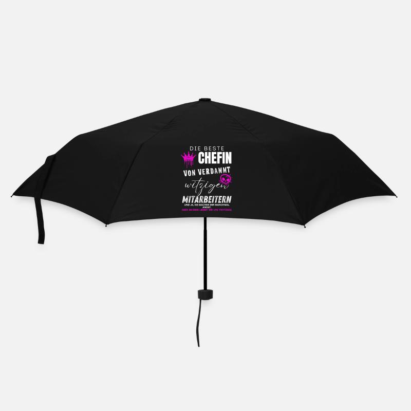 beste Chefin von verdammt witzigen Mitarbeitern - Umbrella (small) - black