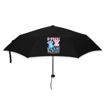 Pink Or Blue Big Brother Loves You - Umbrella (small) - black - Front