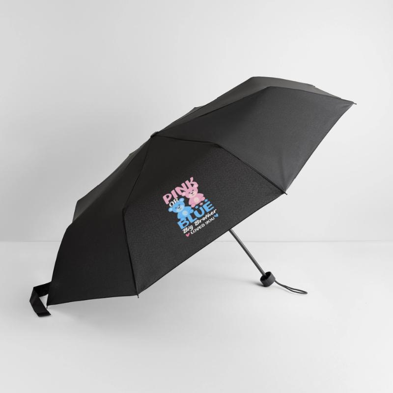 Pink Oder Blau Großer Bruder Liebt Dich Regenschirm (klein)