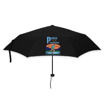 Power meets precision – discus throw - Umbrella (small) - black - Front