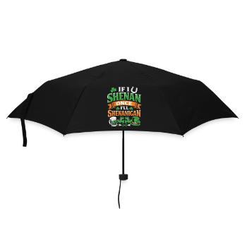 Ready vor Shenanigans | St. Patrick's Day - Regenschirm (klein) - Schwarz - Vorne