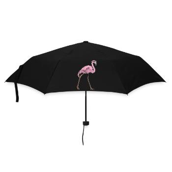 Lunettes de soleil flamant rose - Parapluie standard - noir - Devant