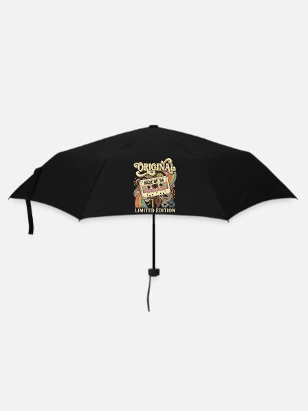 Groovy 1966 Vintage Cassette 60th Birthday - Umbrella (small) - black