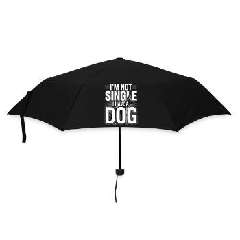 I'm Not Single – I Have a Dog - Regenschirm (klein) - Schwarz - Vorne