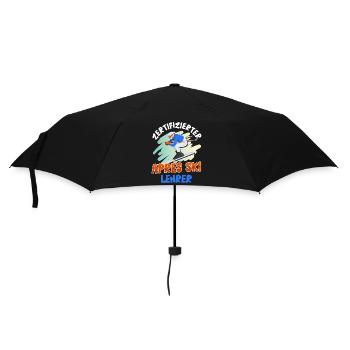 Skifahren ZERTIFIZIERTER APRES-SKI LEHRER Lustig - Regenschirm (klein) - Schwarz - Vorne