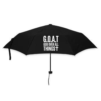 G.O.A.T God Over All Things Cross - Umbrella (small) - black - Front