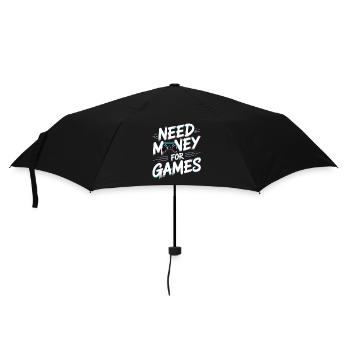 Need Money for Games – Gamer Gaming Spruch - Umbrella (small) - black - Front