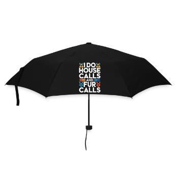 Vétérinaire mobile : je fais des visites à domicile et une clinique vétérinaire - Parapluie standard - noir - Devant