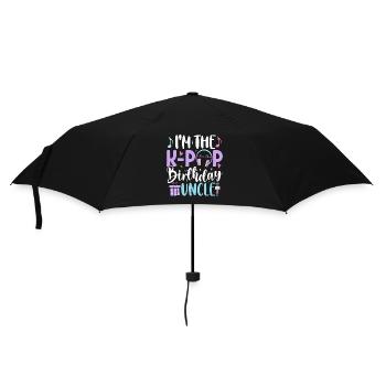 I'm The K Pop Birthday Uncle - Regenschirm (klein) - Schwarz - Vorne