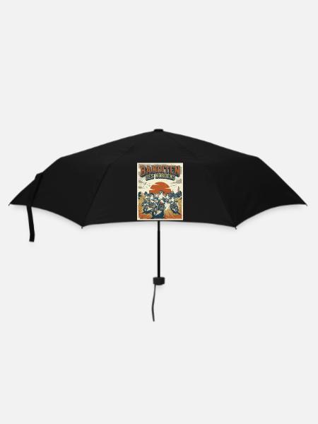 Banditen des Nordens Möwen Fischbrötchen Diebe  - Regenschirm (klein) - Schwarz