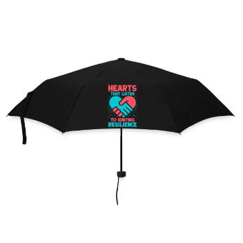 Bénévoles pour les Cœurs d’Appréciation qui Écoutent - Parapluie standard - noir - Devant