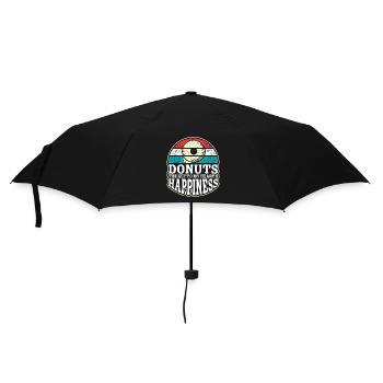 Donut fast food - Umbrella (small) - black - Front