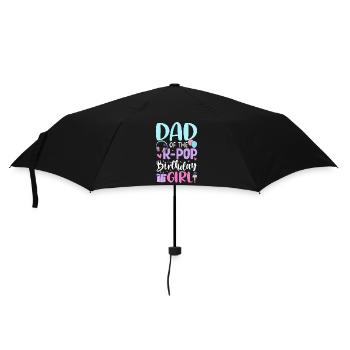 Dad Of The K Pop Birthday Girl - Regenschirm (klein) - Schwarz - Vorne