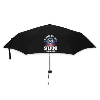 Solar eclipse 2026, August 12 - Umbrella (small) - black - Front