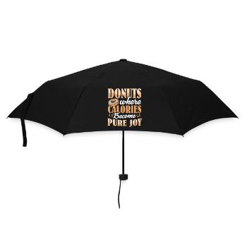 Restauration rapide en donuts - Parapluie standard - noir - Devant