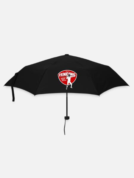 Fencing - Fechten - Fechter - Fechtkampf - Regenschirm (klein) - Schwarz
