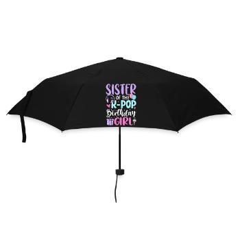 Sister Of The K Pop Birthday Girl - Umbrella (small) - black - Front