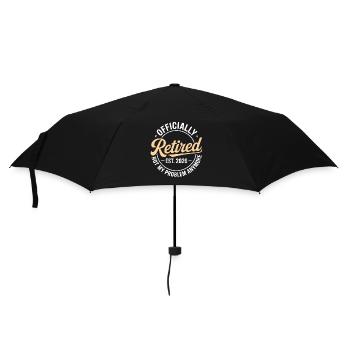 Ruhestand 2026 Nicht mehr mein Problem Ruhestand - Regenschirm (klein) - Schwarz - Vorne