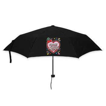 Support local mothers - Umbrella (small) - black - Front