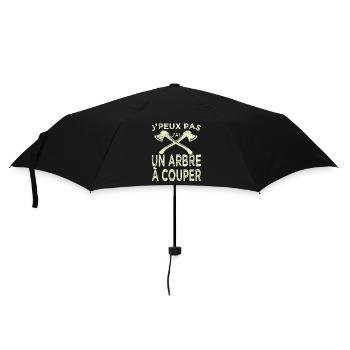 Humour Bûcheron Jpeux Pas Arbre à Couper - Parapluie standard - noir - Devant