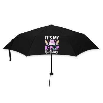 It's My K-Pop Birthday - Umbrella (small) - black - Front