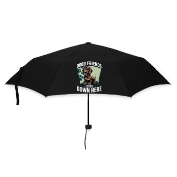 Teckel de race de chien drôle - Parapluie standard - noir - Devant