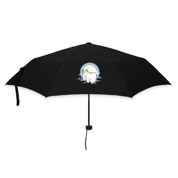 Moon cow at the fog bow - Umbrella (small) - black - Front