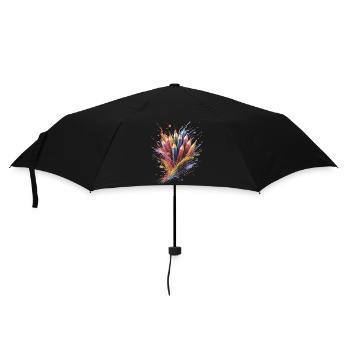 Buntstifte – Kreatives Zeichnen Bunker Spritzer - Regenschirm (klein) - Schwarz - Vorne
