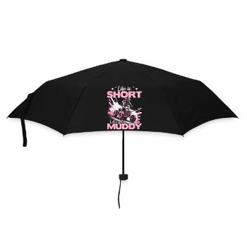 Quad ATV Woman Girl Four Wheeler - Umbrella (small) - black - Front