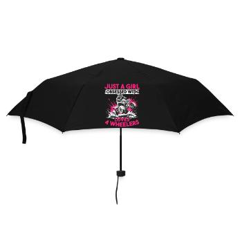 Quad ATV Woman Girl Four Wheeler - Umbrella (small) - black - Front