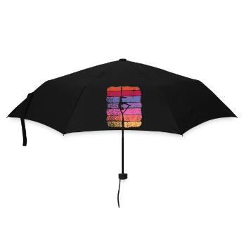 Tissu vertical Acrobaties aériennes vintage Soie aérienne - Parapluie standard - noir - Devant