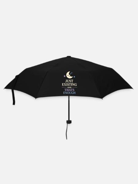 Existenzieller Humor, Nihilismus, Humor, - Regenschirm (klein) - Schwarz