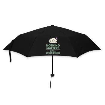 Existenzieller Humor, Nihilismus, Humor, - Regenschirm (klein) - Schwarz - Vorne