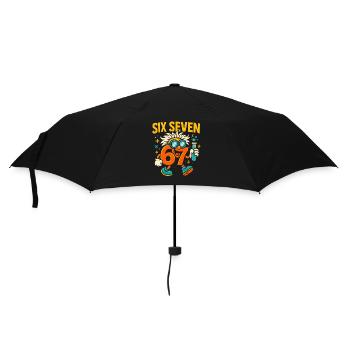 Six Seven 67 Idée de cadeau pour nerds sur l’humour scientifique - Parapluie standard - noir - Devant