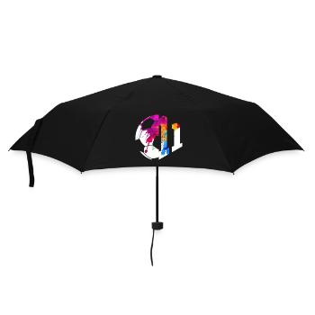 NON. 11E FOOTBALLEUR NUMÉRO 11 FOOTBALL 11E ANNIVERSAIRE - Parapluie standard - noir - Devant