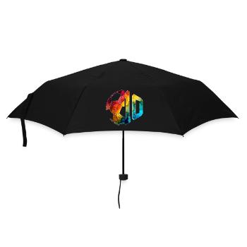 NON. 10 FOOTBALLEUR NUMÉRO 10 FOOTBALL 10E ANNIVERSAIRE - Parapluie standard - noir - Devant