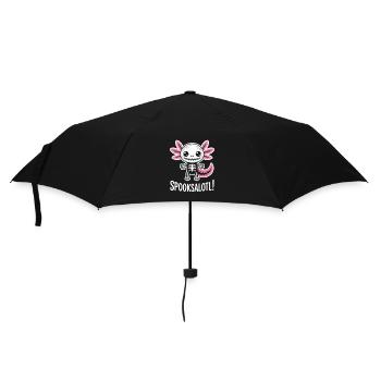 Cute Haunted Skeleton with Wings - Umbrella (small) - black - Front