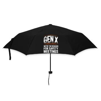 Réunions de sécurité de la génération X disant - Parapluie standard - noir - Devant