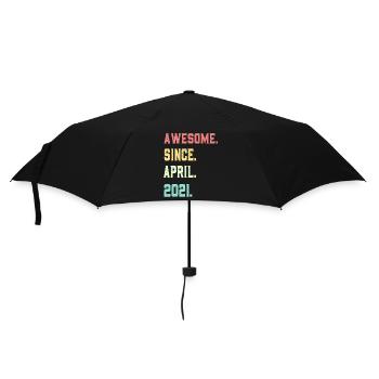 Awesome Since April 2021 - Umbrella (small) - black - Front