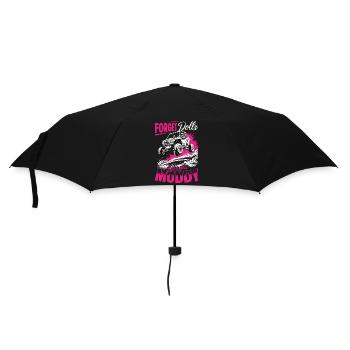 UTV Off Road Girl Woman 4 Wheeler Side by side - Regenschirm (klein) - Schwarz - Vorne