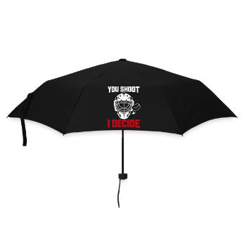 Hockey Goalie Geschenk Goalie Life Hockey Goalie - Regenschirm (klein) - Schwarz - Vorne
