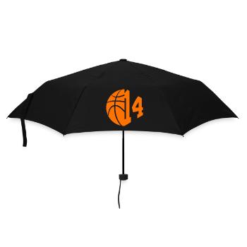 NUMMER 14 BASKETBALL 14. GEBURTSTAG - Regenschirm (klein) - Schwarz - Vorne