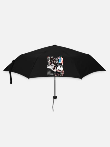 Surfer Löwe - Regenschirm (klein) - Schwarz