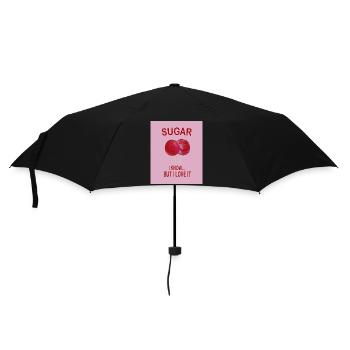 Sweet Sugar Love Rose Candy Humor Shirt - Parapluie standard - noir - Devant