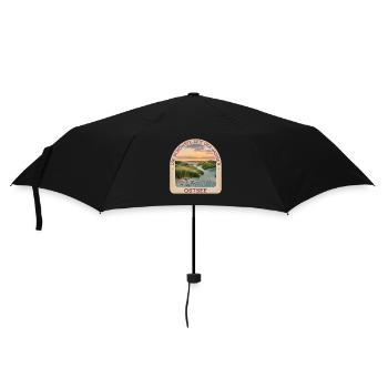  Die Schönste Zeit Des Jahres Ostsee - Regenschirm (klein) - Schwarz - Vorne