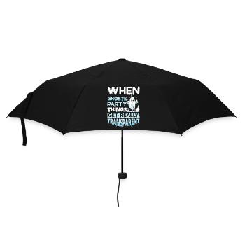 Dicton anglais d’Halloween de Chasseur de Fantômes - Parapluie standard - noir - Devant