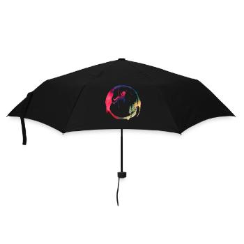 Watercolor Woman Tree Climber Adventure - Umbrella (small) - black - Front