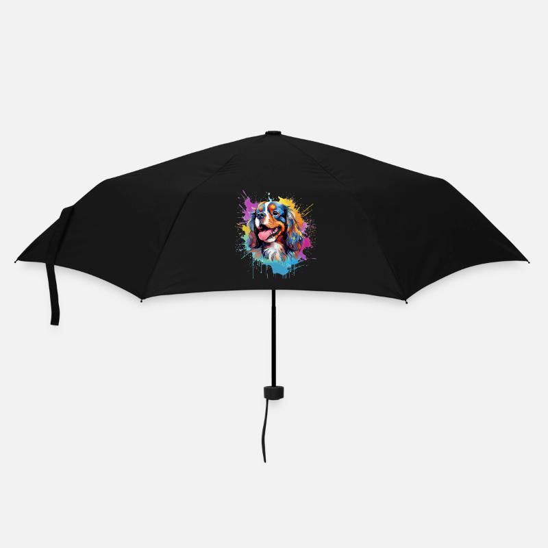 Cavalier King Charles Spaniel Splash Color - Umbrella (small) - black