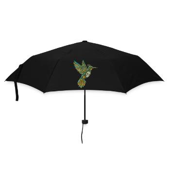 Crâne Alebrije Colibri mexicain - Parapluie standard - noir - Devant