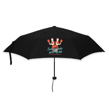 Joueur drôle de pickleball pickleball - Parapluie standard - noir - Devant
